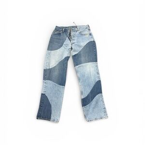 Patchwork Blue Jeans